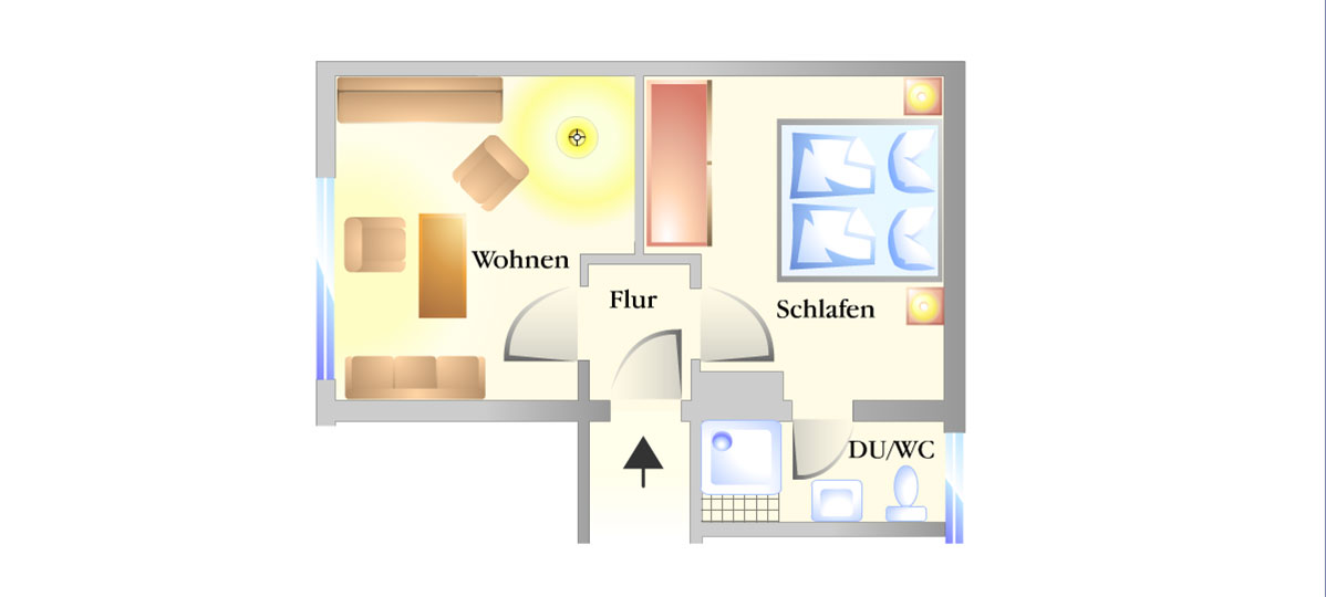 Grundriss Appartment 7