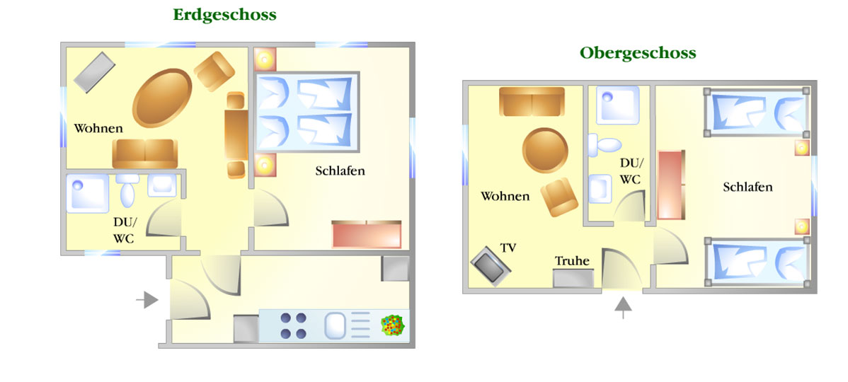 Grundriss Haus Erika (unten)